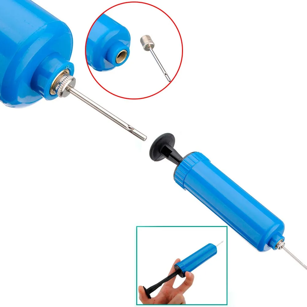 12 Hand Inflator Pump Basketball Volley Ball Party Balloon Air Needle Soccer