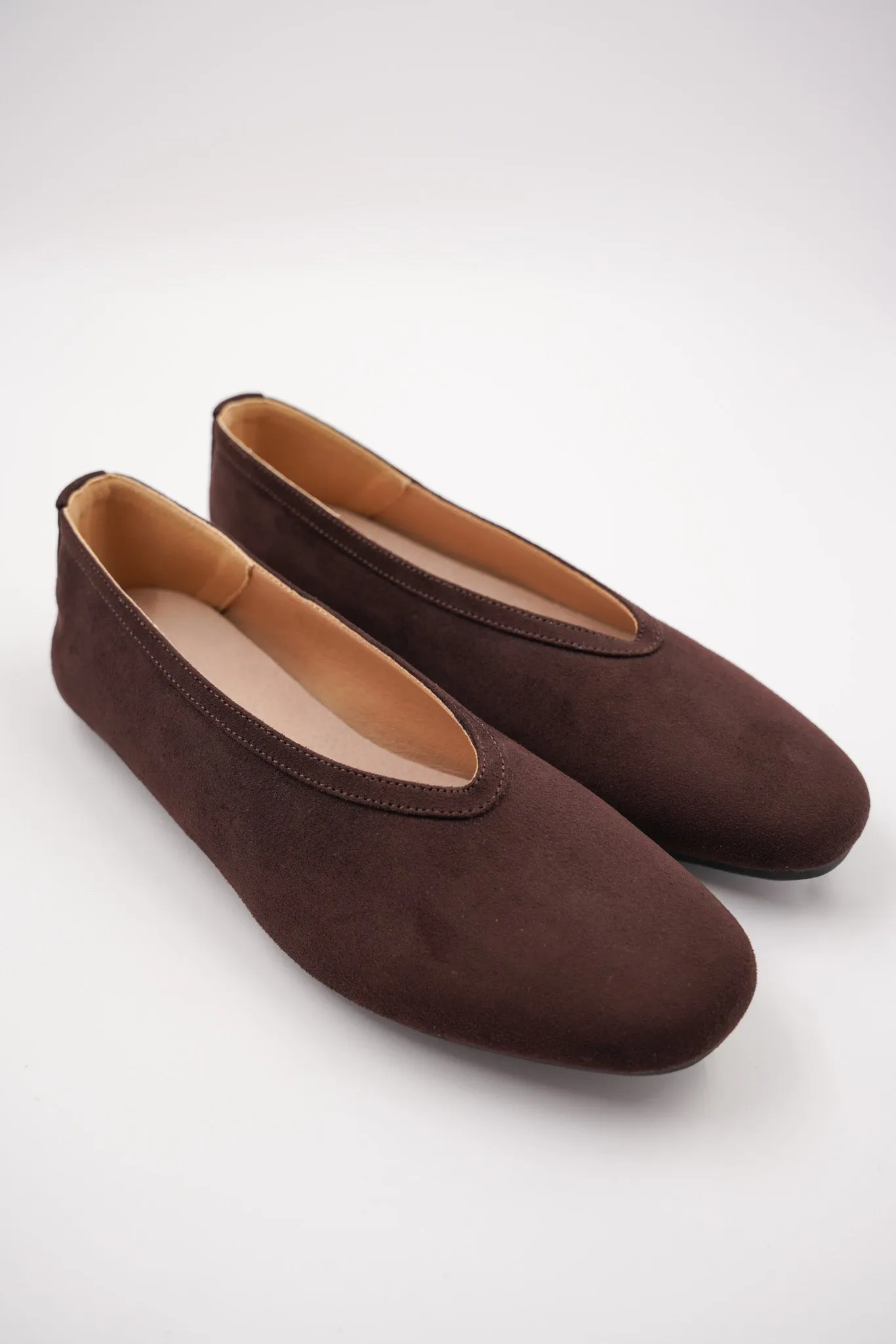 Choc Ballet Pumps.
