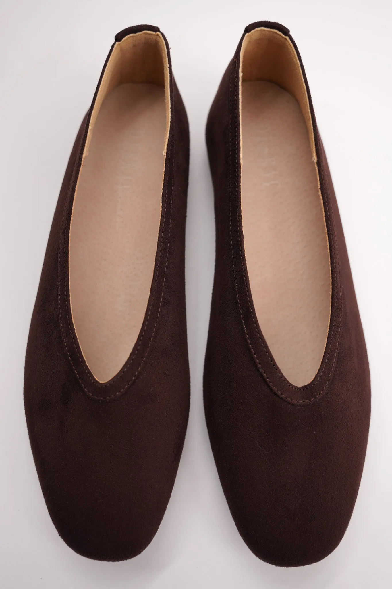 Choc Ballet Pumps.