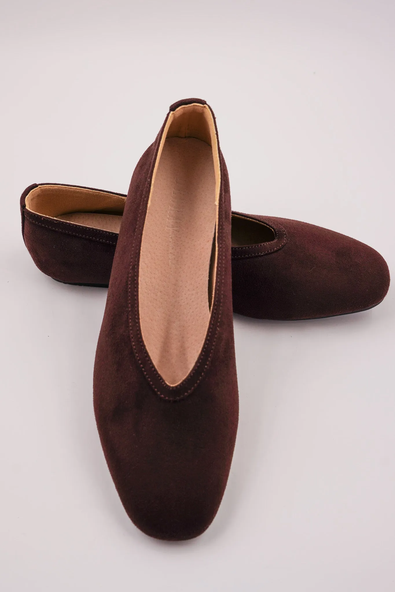 Choc Ballet Pumps.