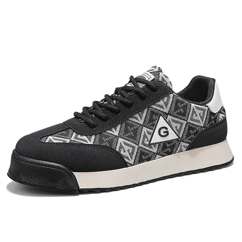 Classic Retro Brown Sneakers for Men.