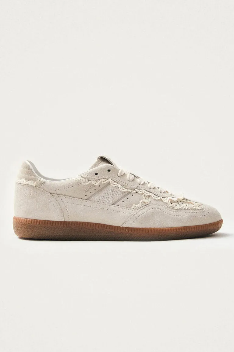 Crochet Cream Leather Sneakers