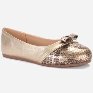 Girls "KITIE" Textured Flat Pumps
