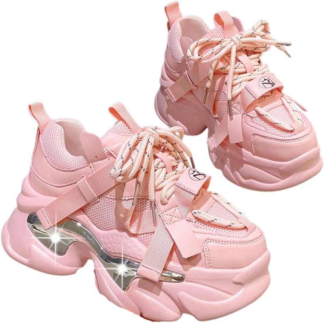 Height-Increased Platform Shoes - Chunky Sneakers for Women, Trendy Platform Dad Shoes, Aesthetic Shoes, Casual Footwear