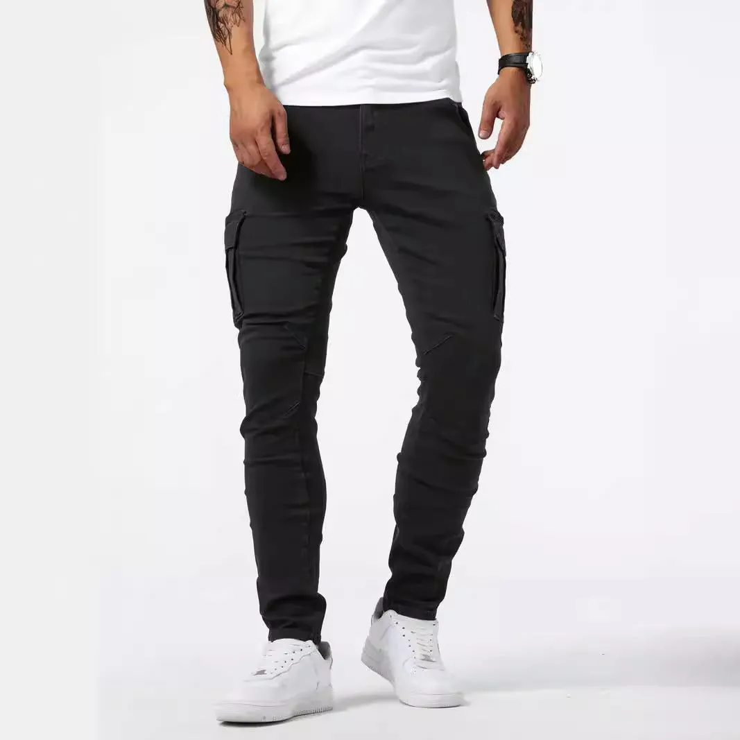 Hot Sale 49% OFFCargo trousers in stretch denim