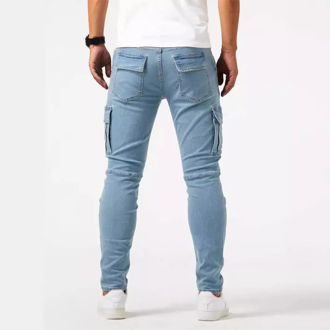 Hot Sale 49% OFFCargo trousers in stretch denim