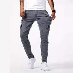 Hot Sale 49% OFFCargo trousers in stretch denim