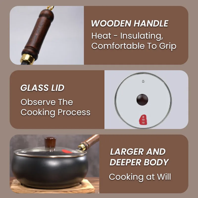 Hot Sale 50% OFFUncoated Thick Iron Pot