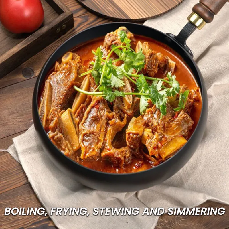 Hot Sale 50% OFFUncoated Thick Iron Pot