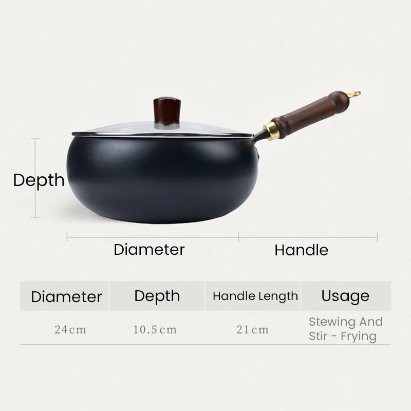Hot Sale 50% OFFUncoated Thick Iron Pot