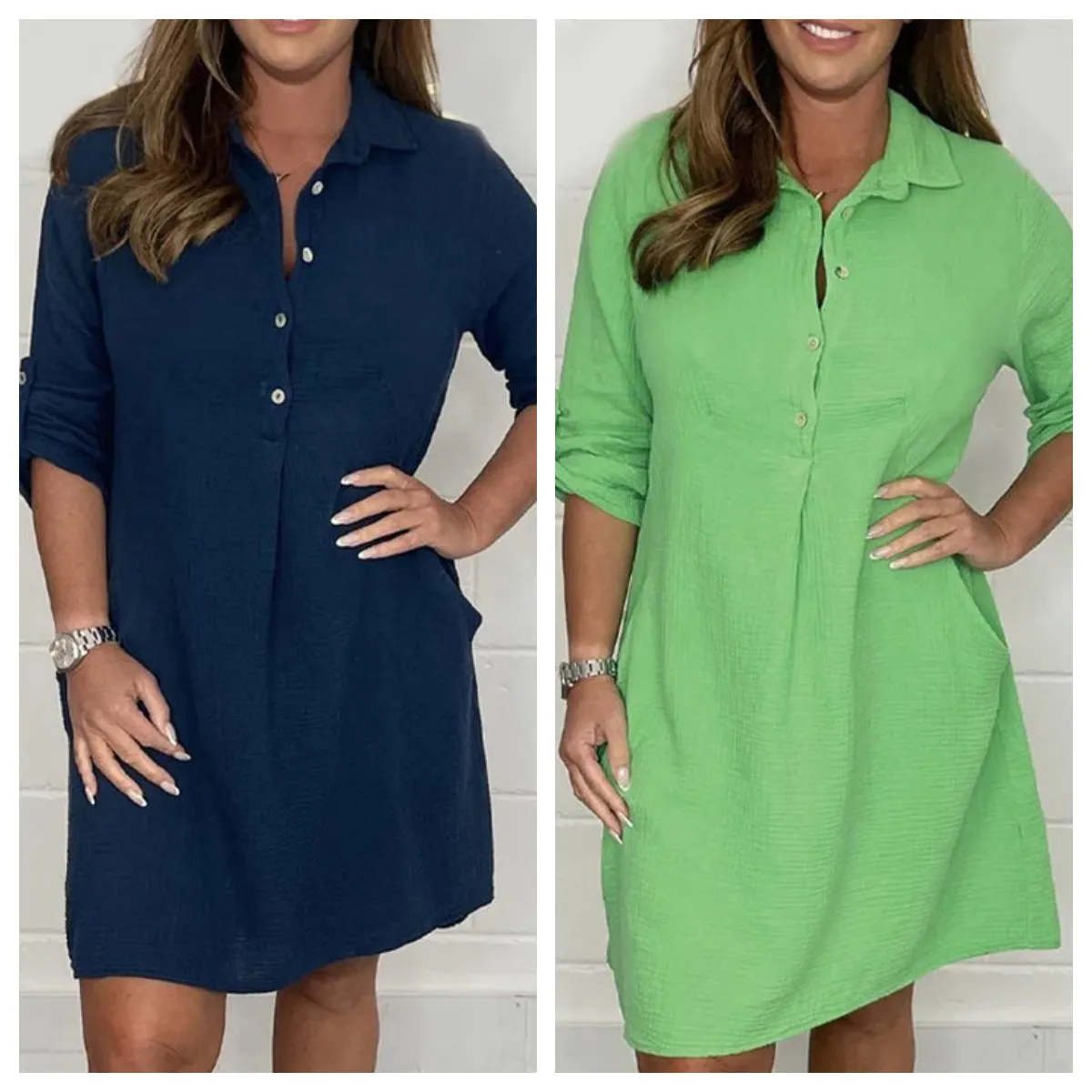 HOT SALE-53% OFFWomens  Plus Size Shirt Dress