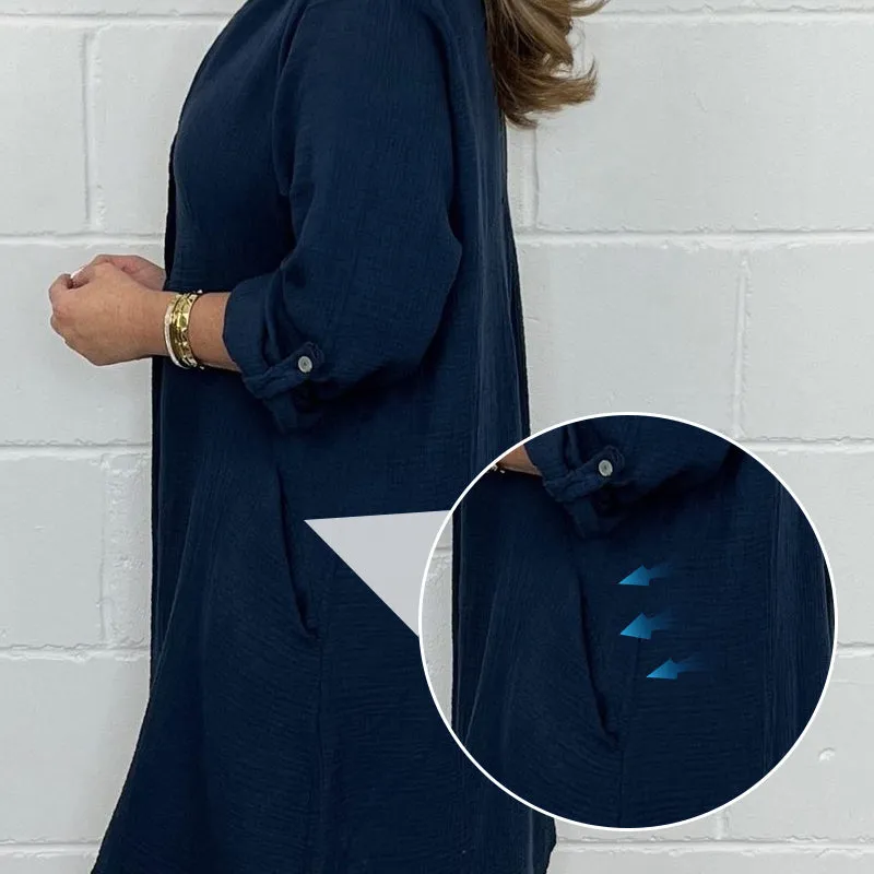 HOT SALE-53% OFFWomens  Plus Size Shirt Dress