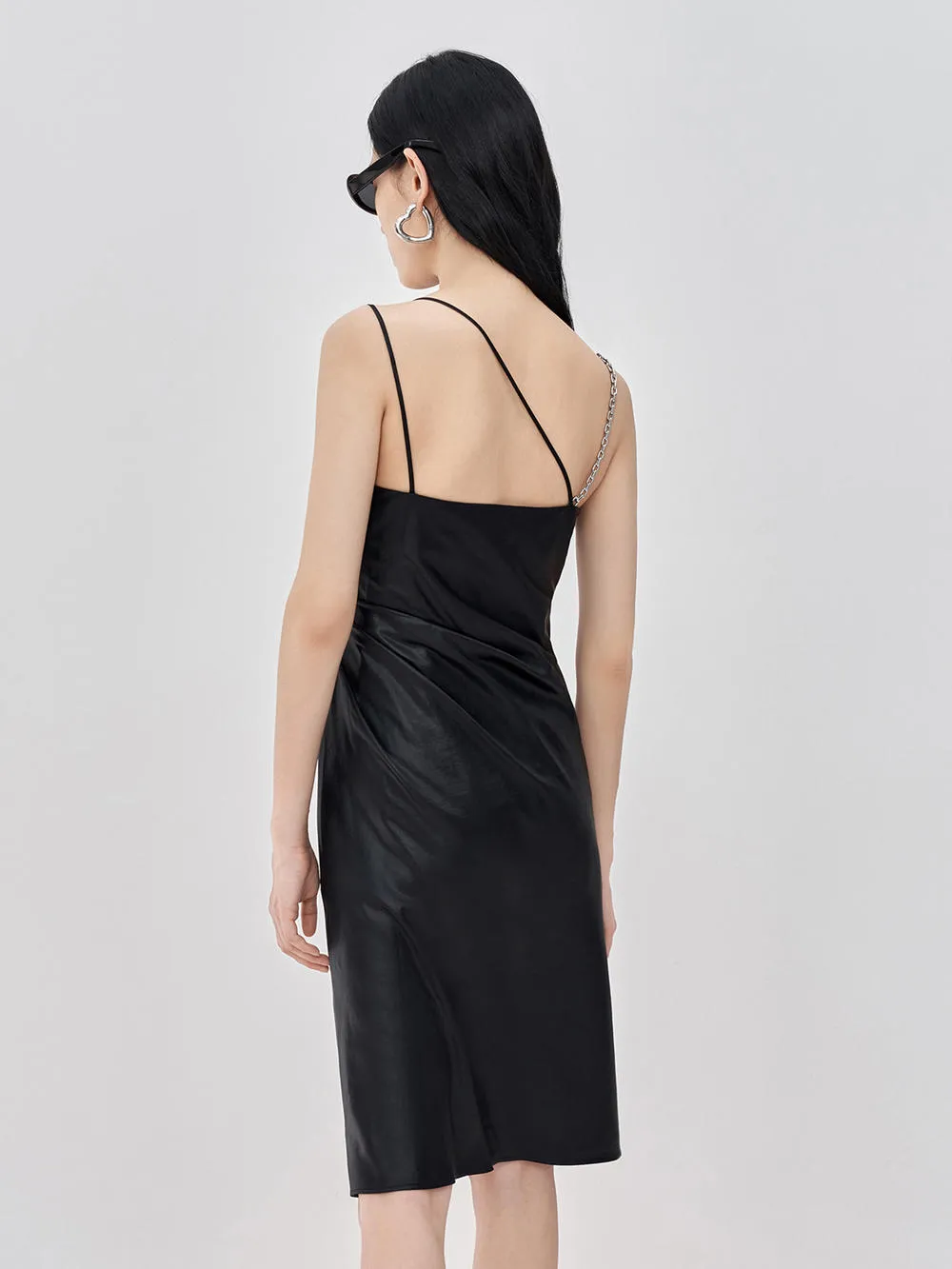 HOT SALE Check Side Slit Cami Dress