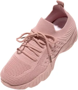 Lausiuoe Running Shoes For Women Arch Support Slip On Walking Shoes Non Slip Breathable Workout Tennis Shoes Sneakers