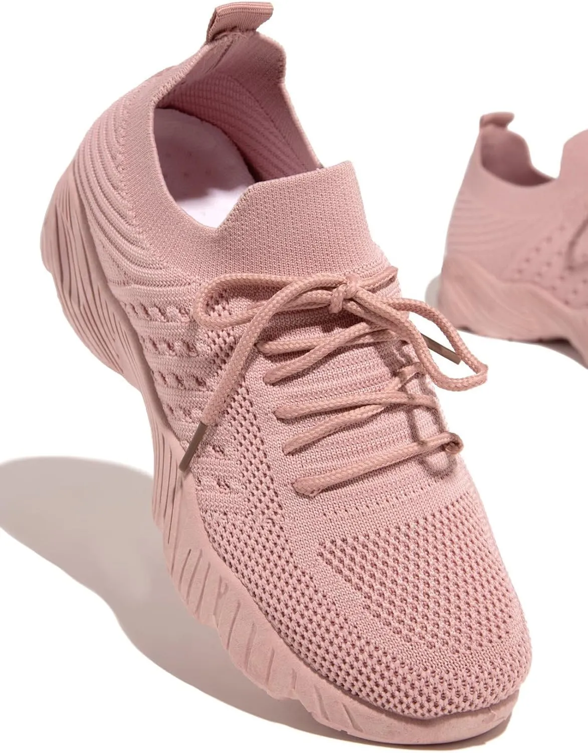 Lausiuoe Running Shoes For Women Arch Support Slip On Walking Shoes Non Slip Breathable Workout Tennis Shoes Sneakers
