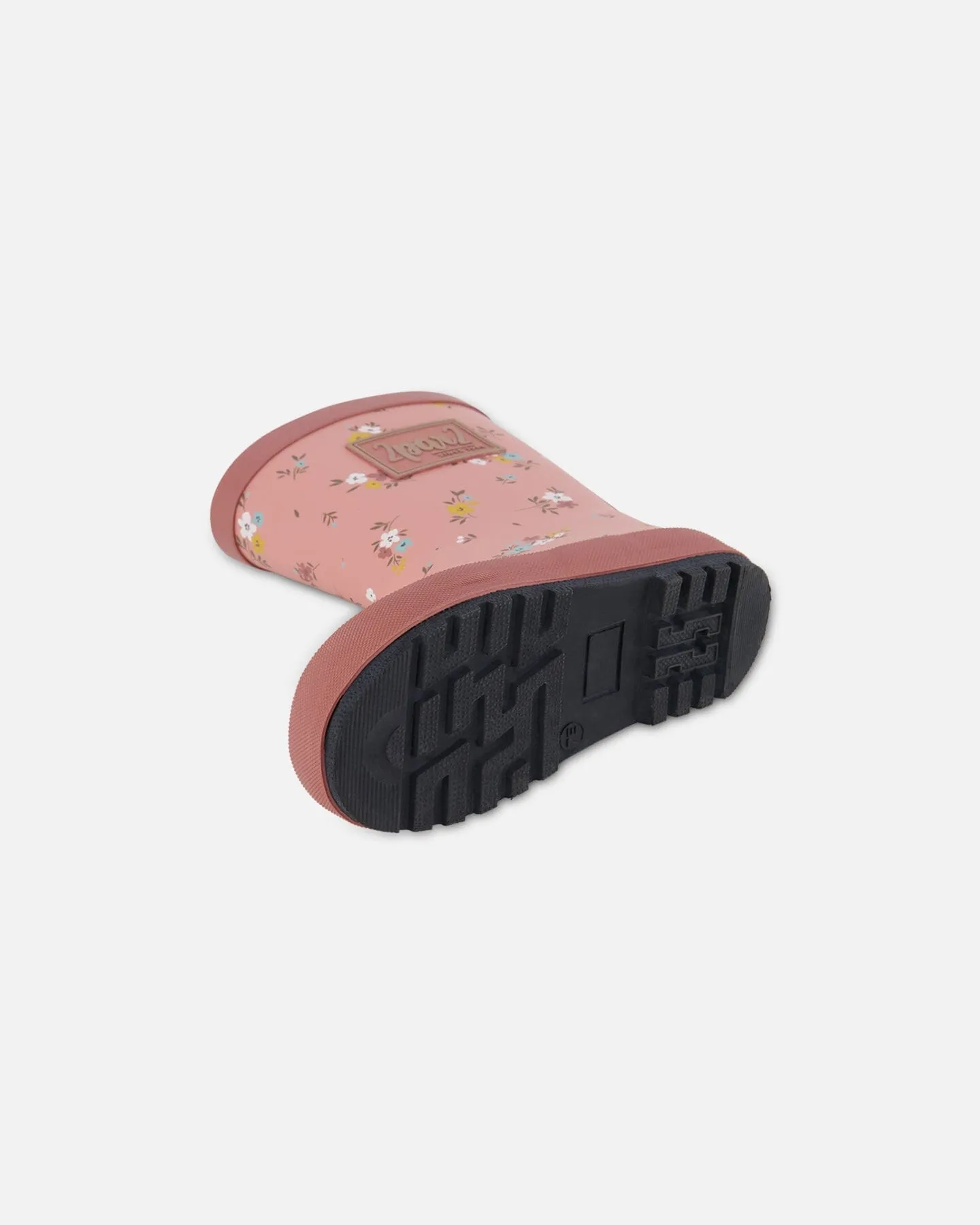 Rain Boots Pink Little Flowers Print