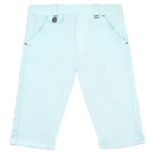 TARTINE ET CHOCOLAT Classic Stretch Cotton Baby Trousers - Aqua