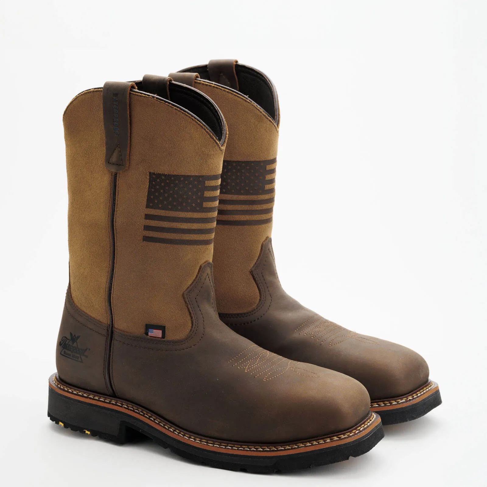 Thorogood Western Work – Waterproof Crazy Horse/Tan – 11″  Composite Safety Toe 804-4338