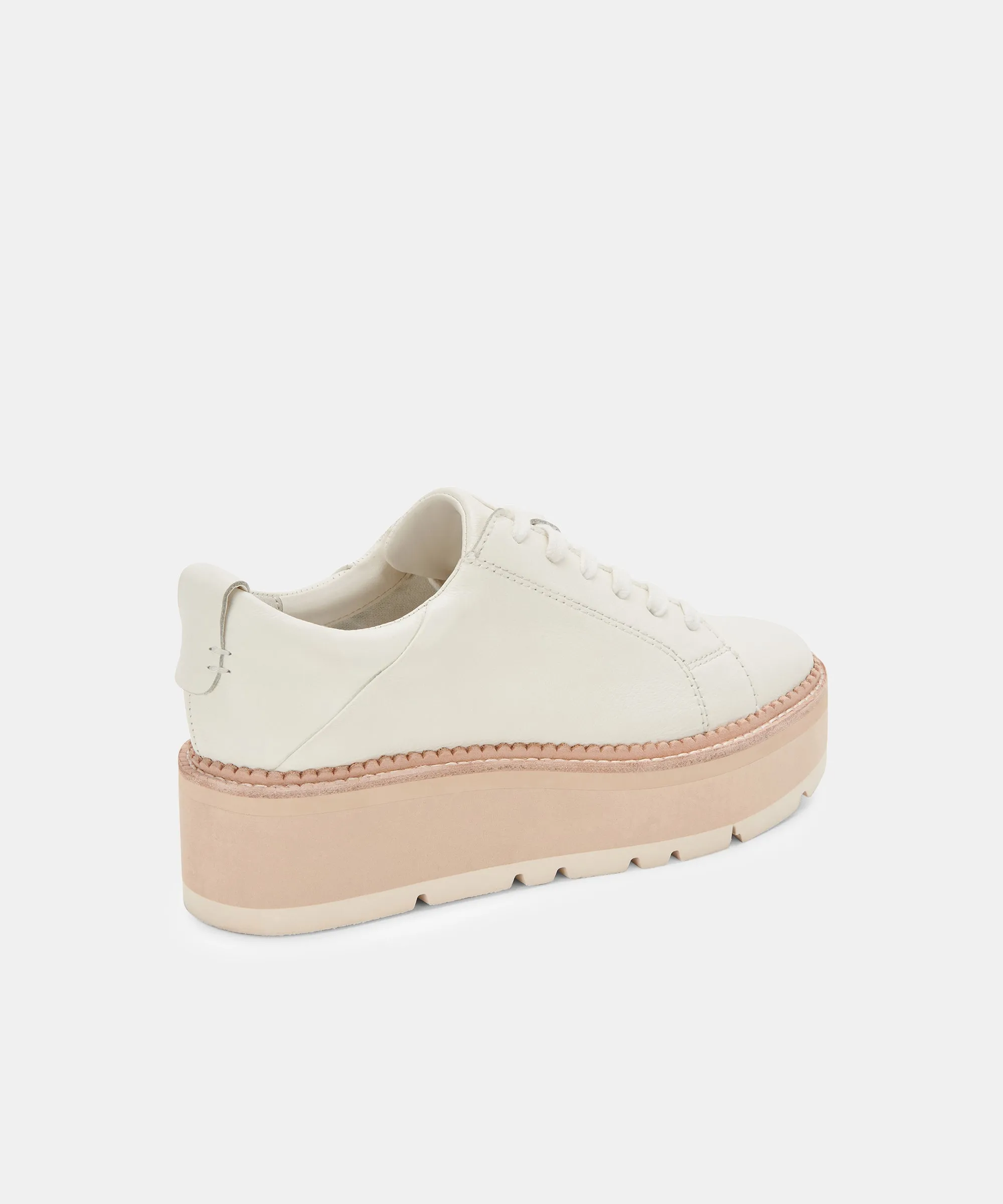 TOYAH SNEAKERS WHITE LEATHER re:vita
