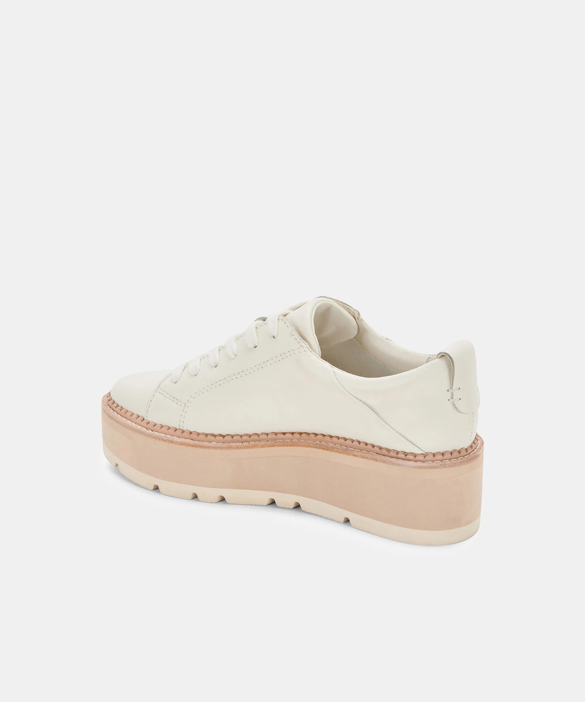 TOYAH SNEAKERS WHITE LEATHER re:vita
