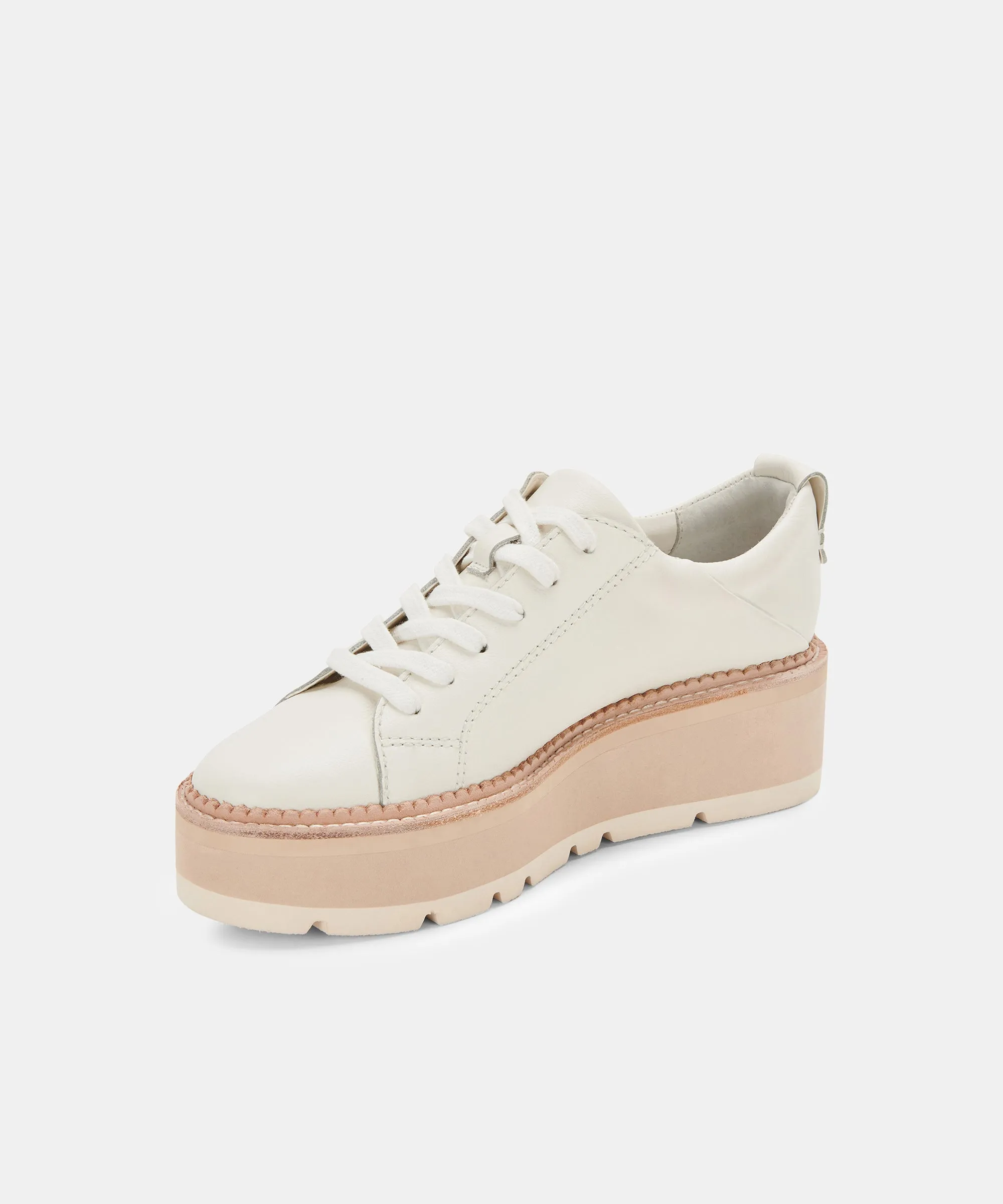 TOYAH SNEAKERS WHITE LEATHER re:vita