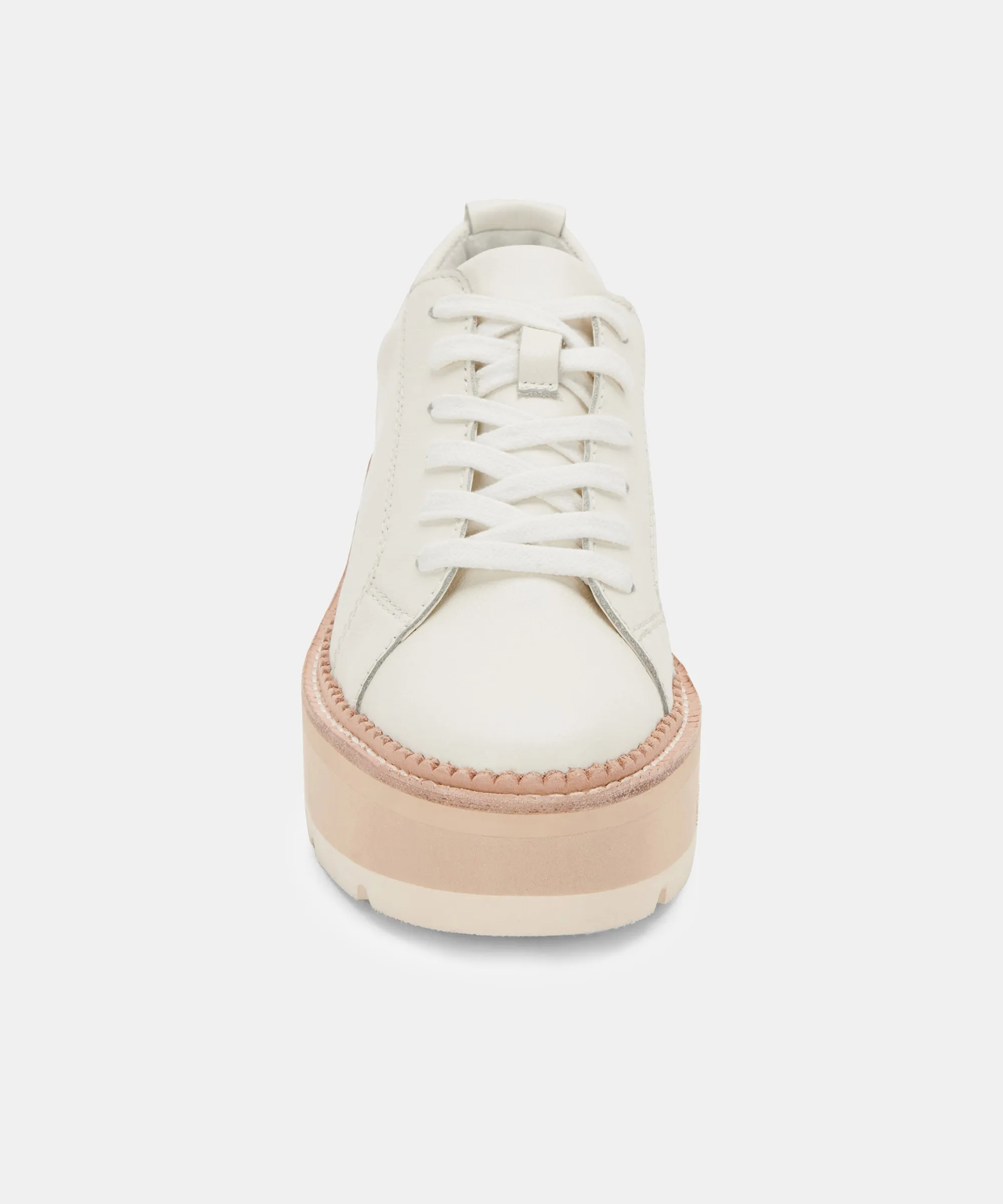 TOYAH SNEAKERS WHITE LEATHER re:vita
