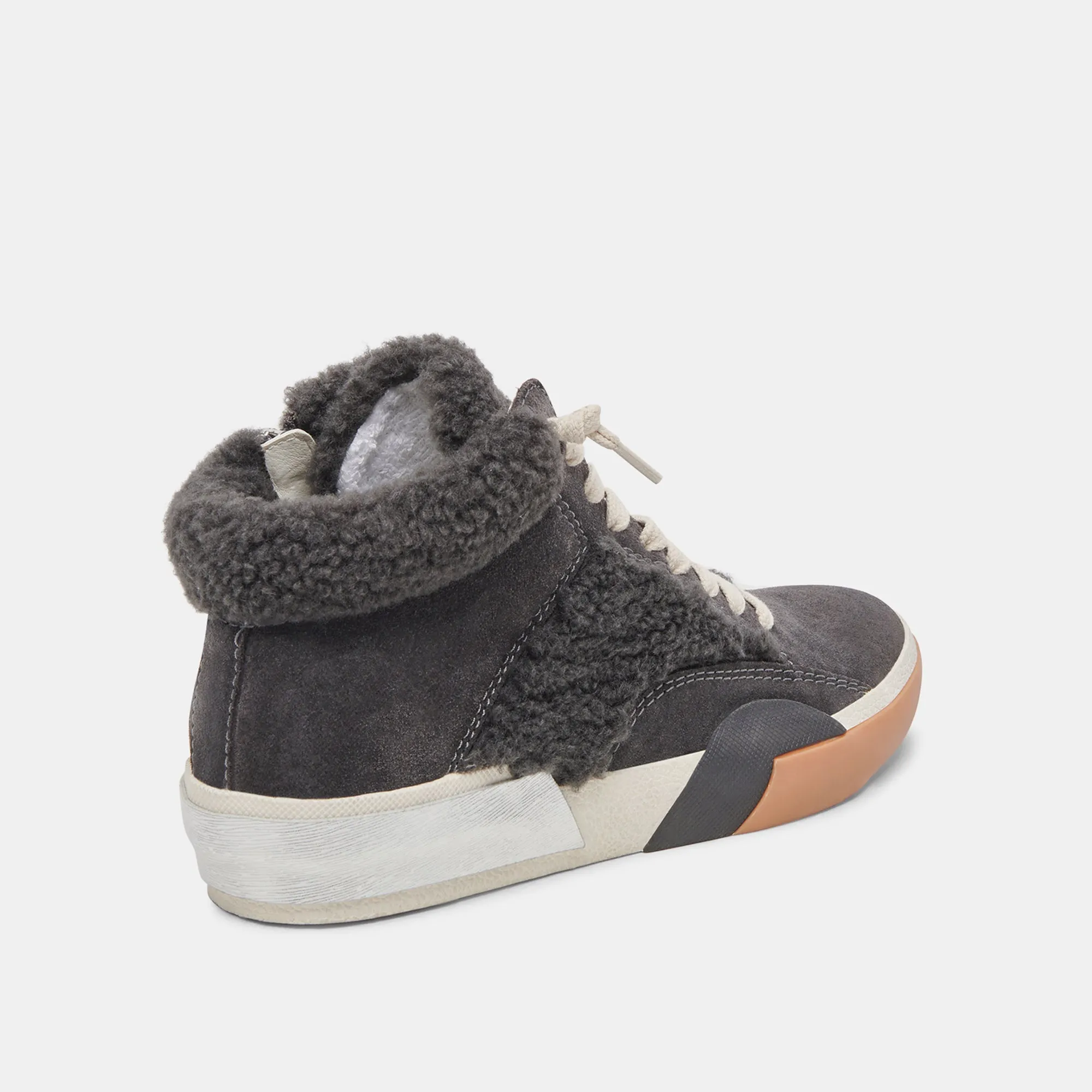 ZILVIA PLUSH SNEAKERS ANTHRACITE SUEDE
