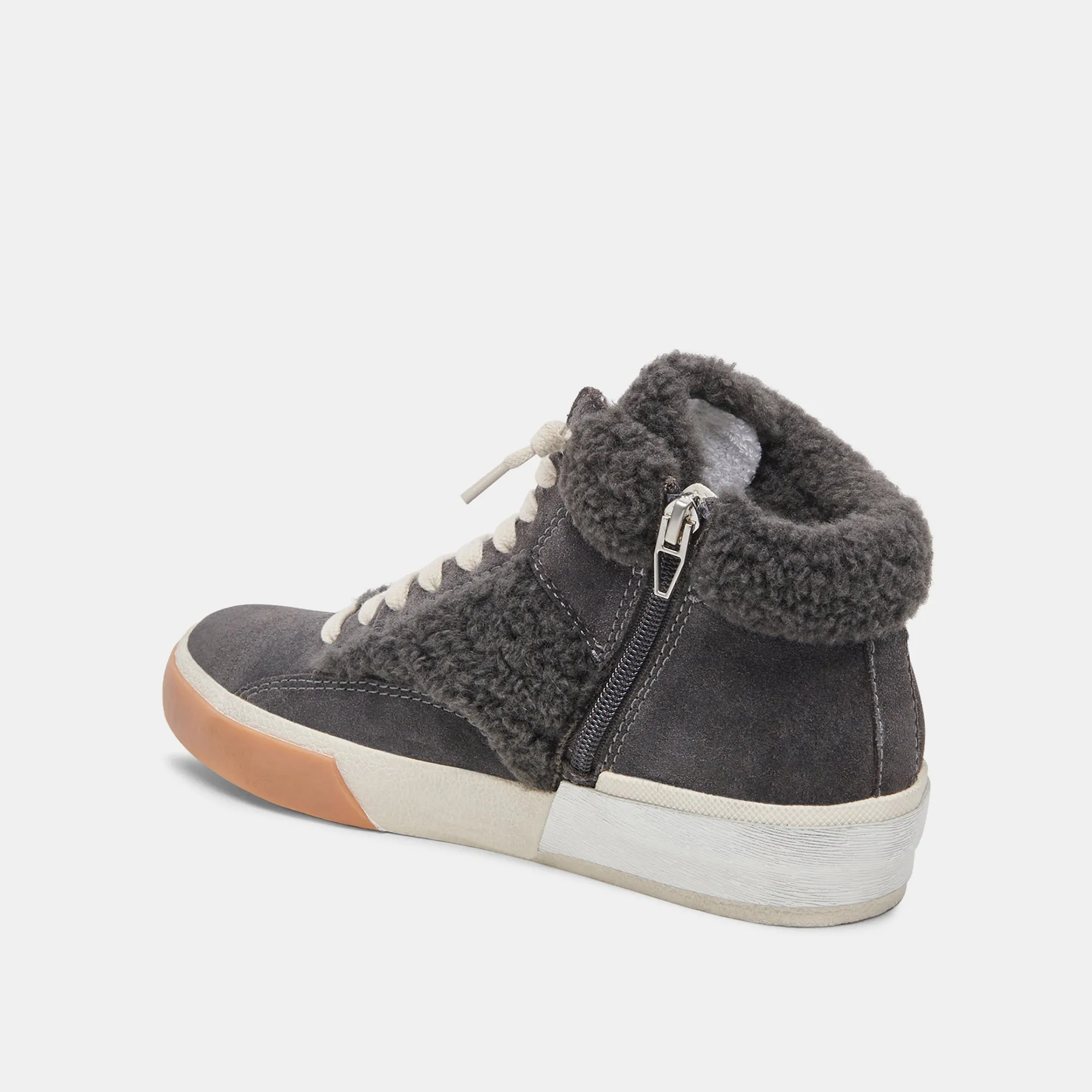 ZILVIA PLUSH SNEAKERS ANTHRACITE SUEDE
