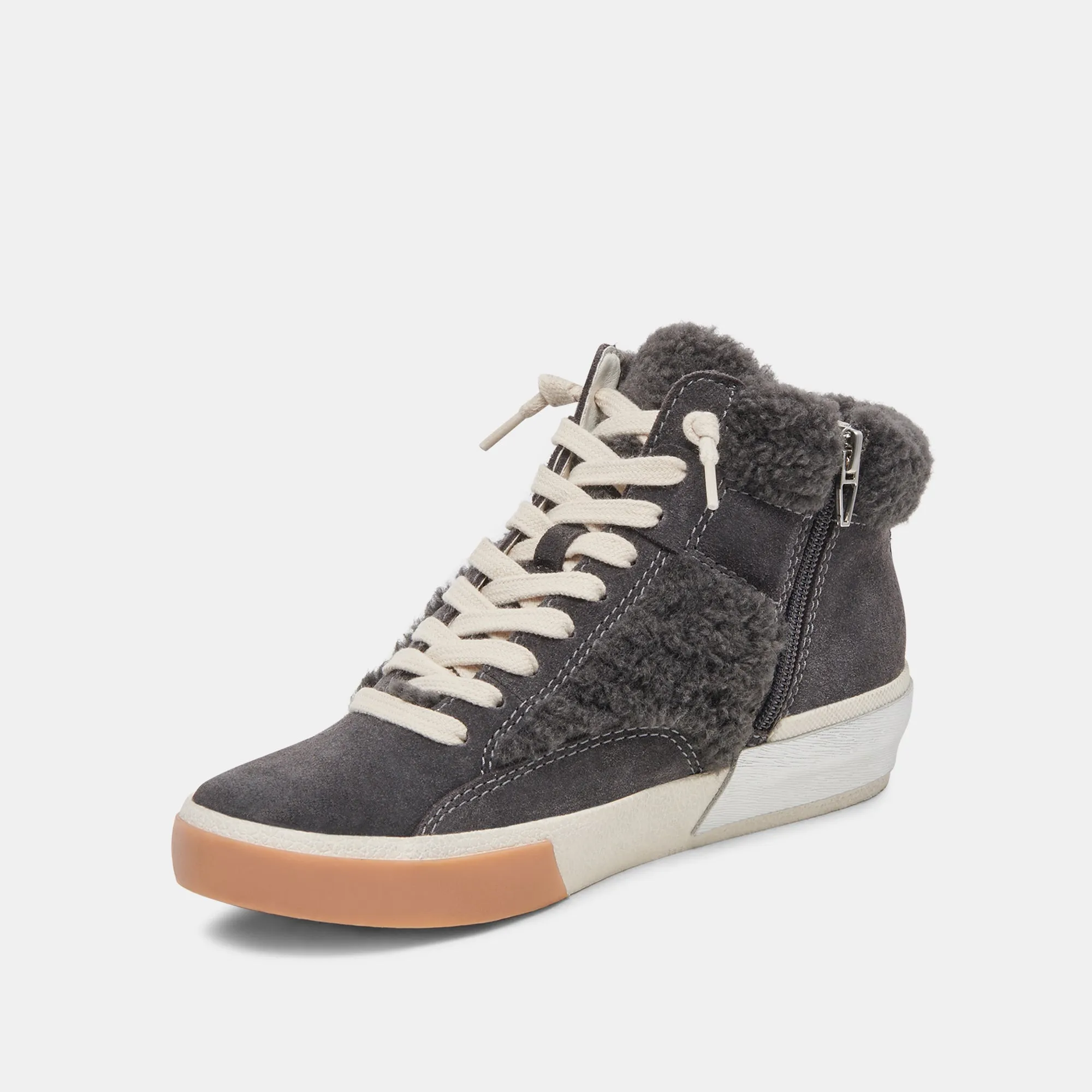 ZILVIA PLUSH SNEAKERS ANTHRACITE SUEDE
