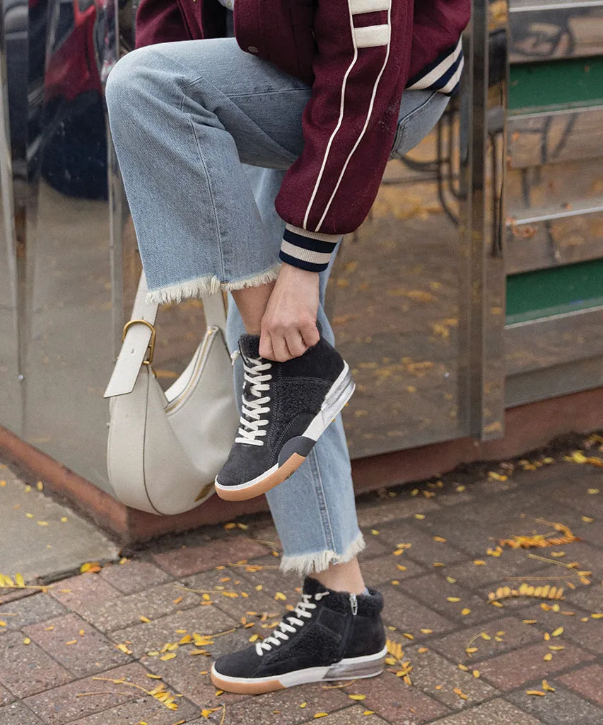 ZILVIA PLUSH SNEAKERS ANTHRACITE SUEDE