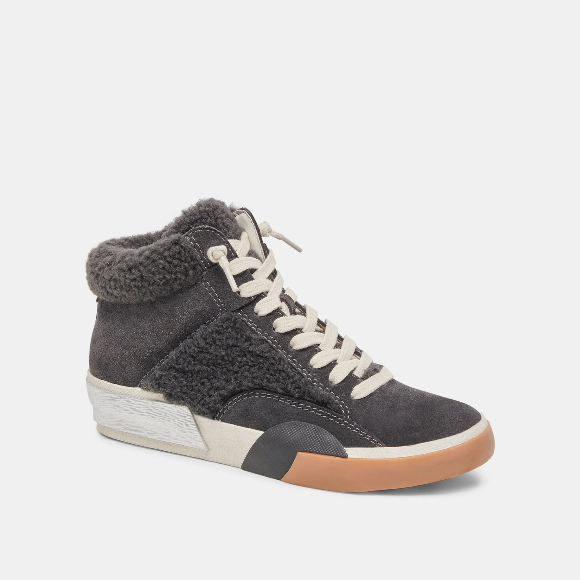 ZILVIA PLUSH SNEAKERS ANTHRACITE SUEDE